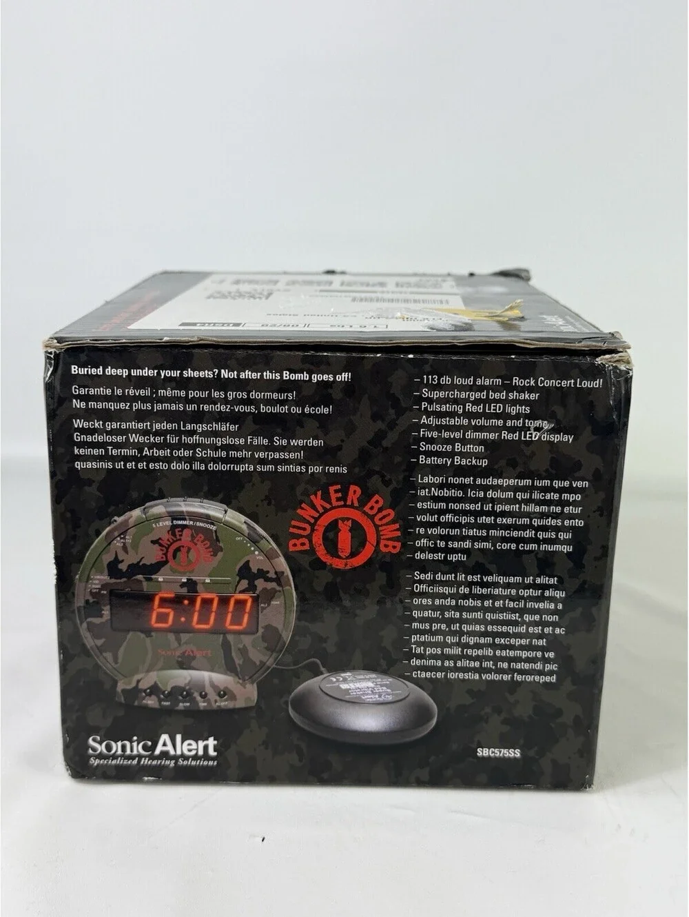 Sonic Bomb Bunker Bomb With Super Shaker - SBC575SS - Camo